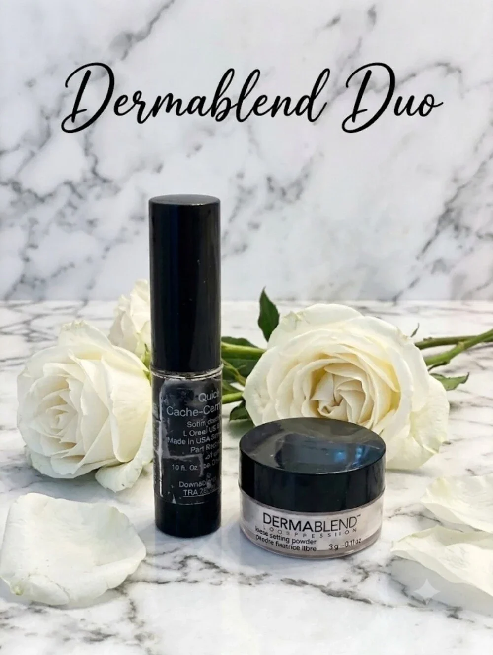 Dermablend Concealer Stick 25N Beige + Powder Duo ☆ RARE☆ | Read Below